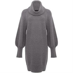 Phase Eight Dahlie Mid Grey Knitted Jumper Dress
